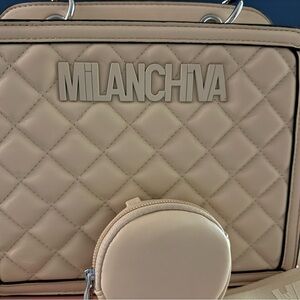Cream Quilted Women's Bag